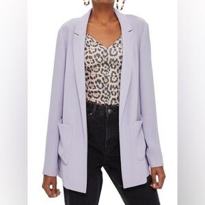 Topshop Lilac Oversized Boyfriend Blazer Jacket